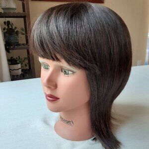 New Human Hair Brown Wig - NiaWigs